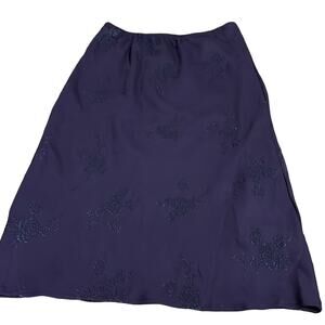 Lavender Brand Dark Purple Skirt with Textured Design Woman Size Medium